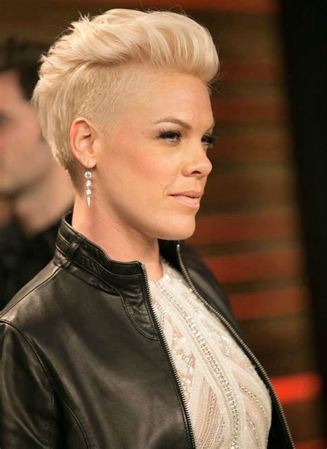 pink singer hair cut|pink singer natural hair color.